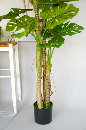 Faux Monstera Tree