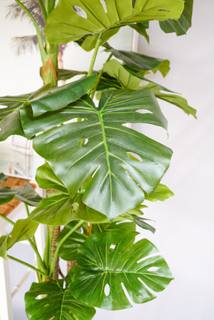 Faux Monstera Tree